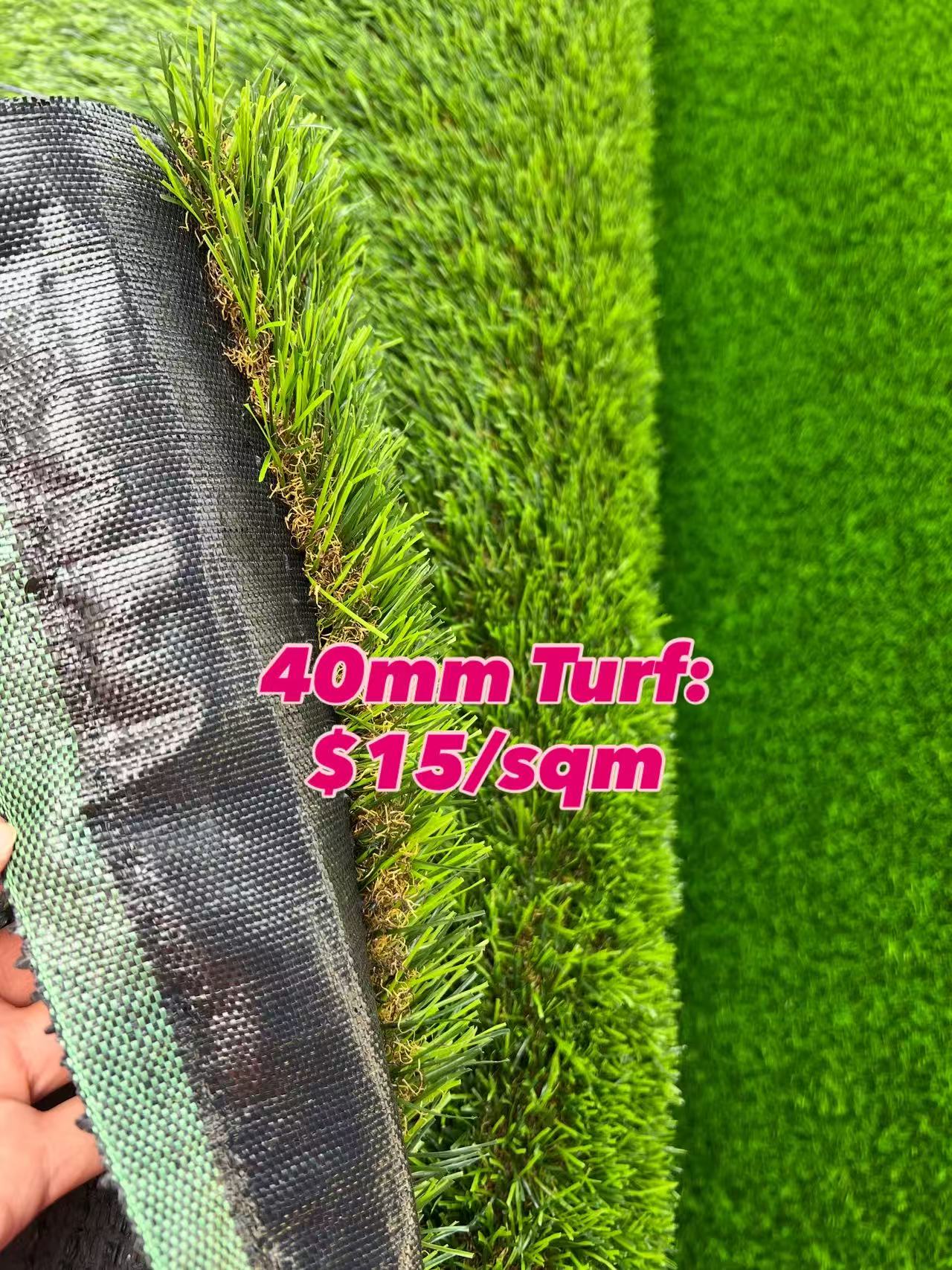 40mm turf-Pure Rubber